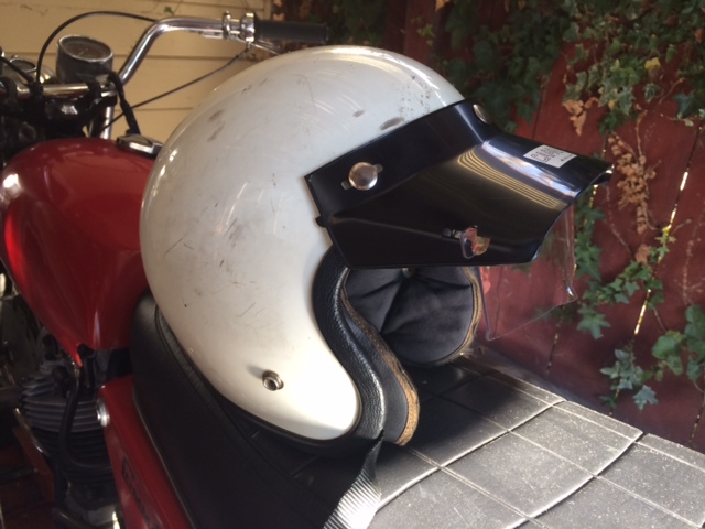 vintage motorcycle helmet visor